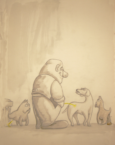 Cartoon: Rache (medium) by philipolippi tagged hunde