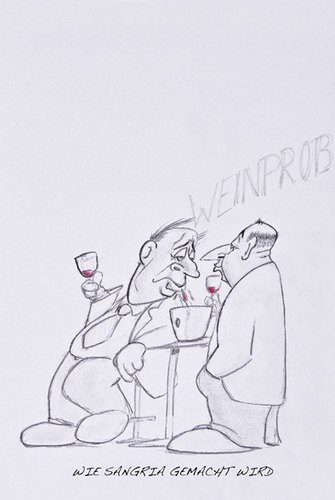 Cartoon: Sangria (medium) by philipolippi tagged wein