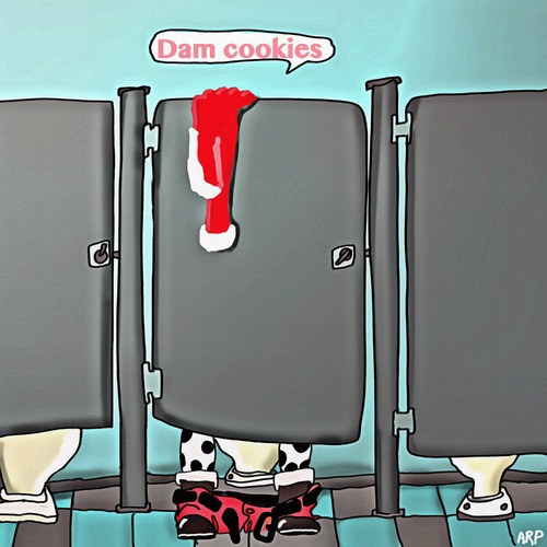 Cartoon: Bad Cookies (medium) by tonyp tagged arp,tonyp,santa,cookies,xmas
