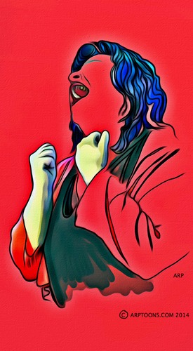 Cartoon: Blues singer izzy (medium) by tonyp tagged arp,izzy,singer,arptoons