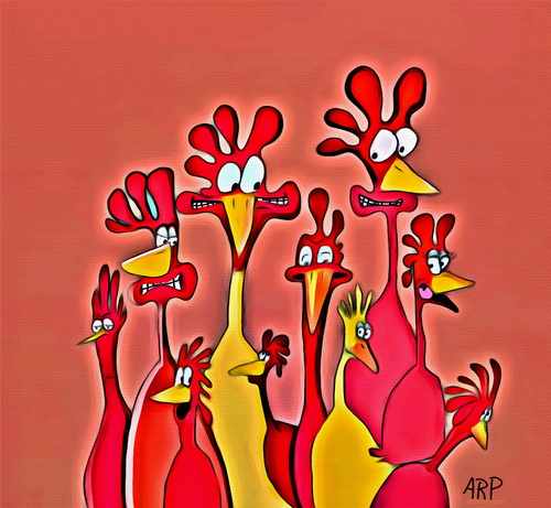 Cartoon: Chicks (medium) by tonyp tagged wacom,arp,girls,water,feet,costal,cats,pot,arptoons,cartoons,space,dreams,music,ipad,camera,tonyp,baby