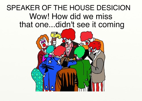 Cartoon: clowns wanted the Speaker job (medium) by tonyp tagged arp,speaker,house,paul,ryan,arptoons