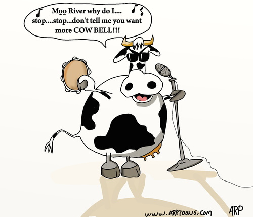 cow singing By tonyp | Media & Culture Cartoon | TOONPOOL