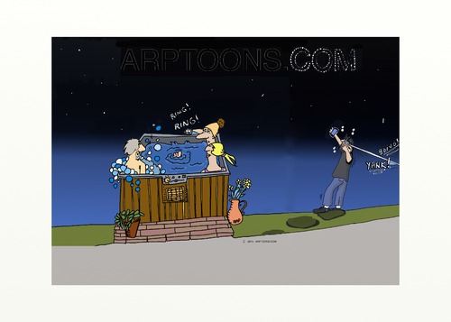 Cartoon: Friends (medium) by tonyp tagged arptoons,hottub,arp