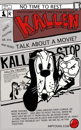 Cartoon: FRONT COVER OF KALLEN (medium) by tonyp tagged arp,kallen,arptoons,cartoon,magazine,comic,book