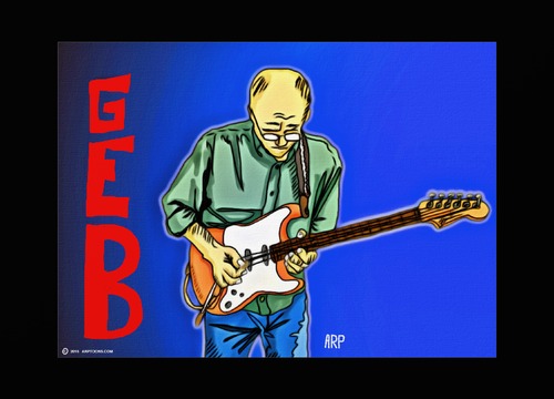 Cartoon: GEB (medium) by tonyp tagged arp,northwest,musician,guitar