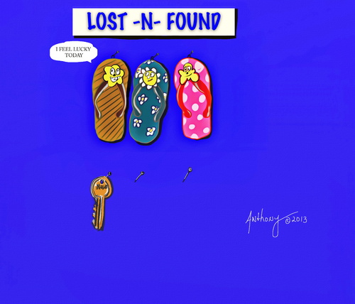 Cartoon: Lost and found thongs (medium) by tonyp tagged arp,dirty,girls,old,man,walking,water,feet,costal,dogs,walks,cats,pot,arptoons,wacom,cartoons,space,dreams,music,ipad,camera,tonyp,baby,thongs