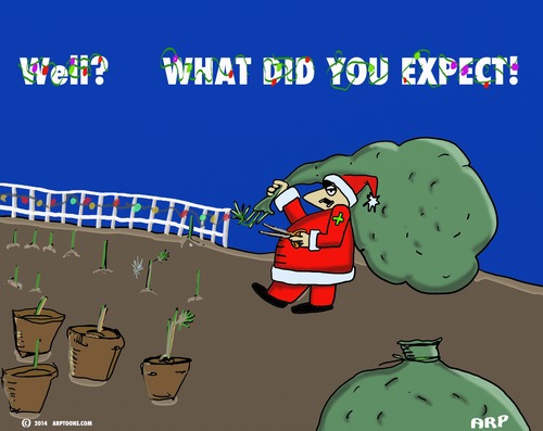 Cartoon: Modern times (medium) by tonyp tagged arp,pot,santa,arrptoons