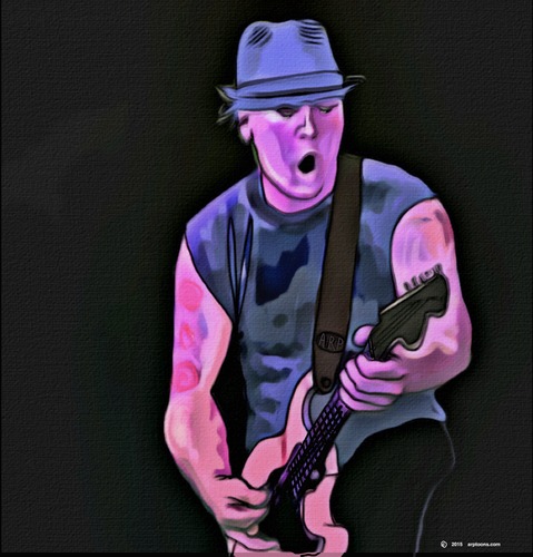 Cartoon: Rock  star (medium) by tonyp tagged arp,rock,star,guitar,arptoons