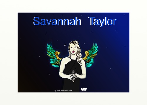 Cartoon: SAVANNA TAYLOR SINGER (medium) by tonyp tagged arp,tacoma,washington,singer,girl