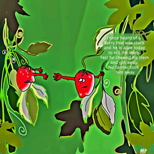 Cartoon: sStrawberry Friends (medium) by tonyp tagged arp,strawberry,arptoons,tonyp,life