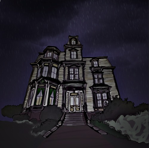 Cartoon: Stormy night (medium) by tonyp tagged arp,tonyp,arptoons,storm,house,night,thoughts