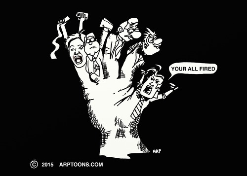 Cartoon: TALK TO THE HAND (medium) by tonyp tagged arp,hand,fingers,faces,arptoon