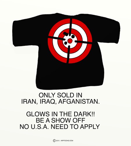 Cartoon: TARGET SHIRTS (medium) by tonyp tagged arp,target,shirt,arptoons