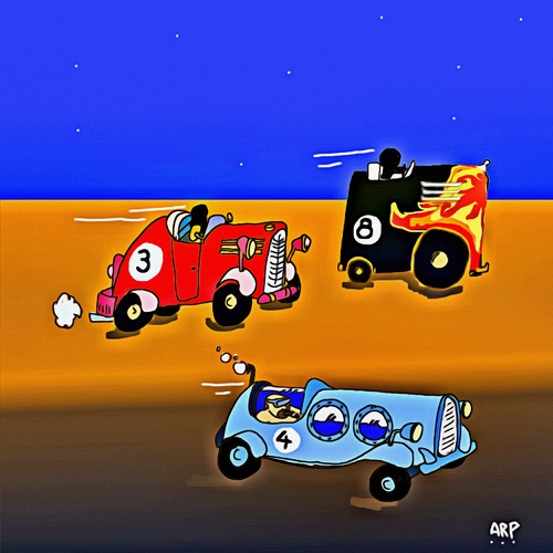 Cartoon: Zoom zoom zoom (medium) by tonyp tagged arp,arptoons,cars,zoom