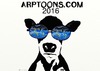 Cartoon: ARPTOONS LOGO (small) by tonyp tagged usa,cow,arptoons,sunglasses