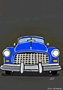 Cartoon: BIG BLUE CAR (small) by tonyp tagged car blue arp aprons