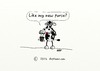 Cartoon: Cows new purse (small) by tonyp tagged arp cow purse bucket fashion