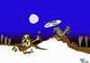 Cartoon: Dirt fight (small) by tonyp tagged arp dirt fight mole moles