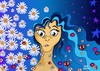 Cartoon: EBB (small) by tonyp tagged arp ebb twilit dark flowers stars sky girl