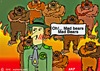 Cartoon: Mad Bears (small) by tonyp tagged arp,fire,forest,bear,ranger,arptoons