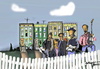 Cartoon: Neighbors (small) by tonyp tagged arp cartoons ink pencil tonyp music apt building