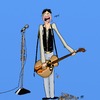 Cartoon: Tall Player drops picks (small) by tonyp tagged arp,arptoons,tonyp,guitar,picks
