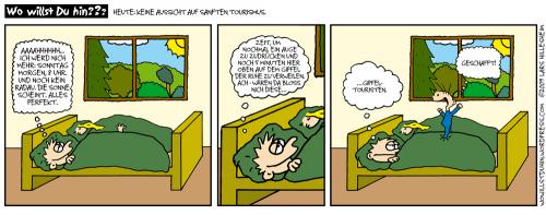 Cartoon: Gipfeltourismus (medium) by The Ripple Brook tagged baby,sonntag,ausschlafen,klettern