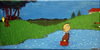 Cartoon: Rolf In Amerrika (small) by The Ripple Brook tagged canvas,comic,tribute,acryl,abstract,painting,nature,calvin,hobbes,shultz,watterson,charlie,brown