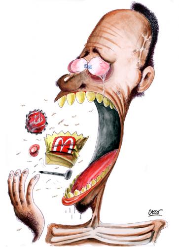 Junk Food By Carlos Augusto | Politics Cartoon | TOONPOOL