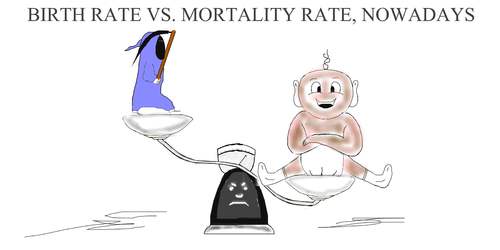 Cartoon: BirthRate (medium) by Cocotero tagged birthrates,demographics
