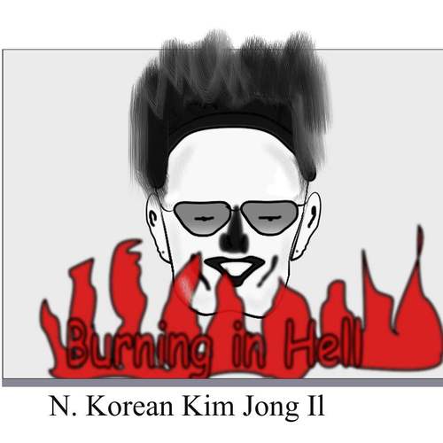 Cartoon: N. Korean Dear Leader - in hell (medium) by Cocotero tagged political,dictator