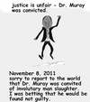 Cartoon: Dr. Muray unfair trial (small) by Cocotero tagged law