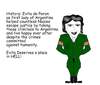Cartoon: Evita de Peron place in Hell (small) by Cocotero tagged military,history,argentina