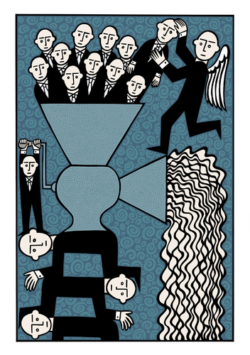 Cartoon: All you need is work (medium) by baggelboy tagged work,grinder,suit,office,job