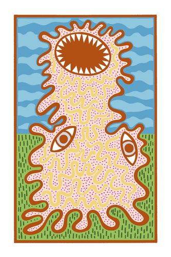 Cartoon: Self portrait (medium) by baggelboy tagged monster