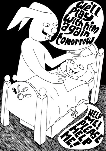 Cartoon: Sleep tight (medium) by baggelboy tagged bed,sleep,rabbit