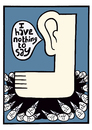 Cartoon: The deaf ear (small) by baggelboy tagged foot,squash,stamp