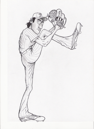 Cartoon: Cole Hamels (medium) by Murangelo tagged baseball,phillies,cole,hamel