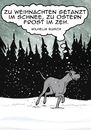 Cartoon: Dancing in the snow (small) by dogtari tagged dogtari,bruno,wilhelm,busch,weihnachten,schnee,ostern