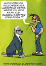 Cartoon: Halloween mit Bruno Lagerfeld (small) by dogtari tagged karl,lagerfeld,halloween,dogtari,bruno,claudia,schiffer,kostüm