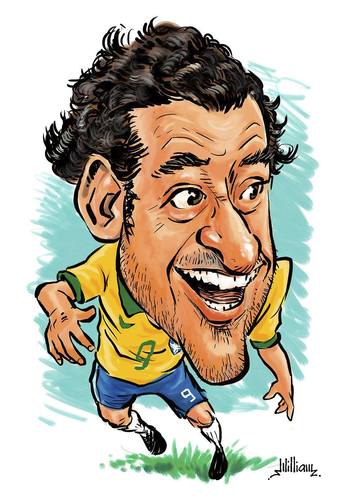 Fred - Brazilian Soccer By William Medeiros | Sports Cartoon | TOONPOOL