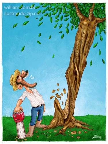 Cartoon: Madeiraaaaa (medium) by William Medeiros tagged wood,envoroment,plant,nature
