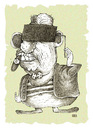 Cartoon: Looks dark (small) by weiszb tagged criminal,cigar,bad,boy,clip