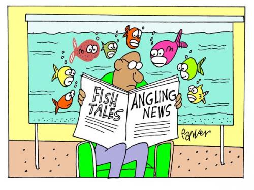 Cartoon: Fishy (medium) by daveparker tagged fish,tank,nosey