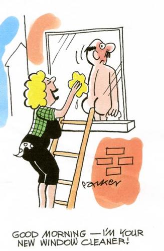 Cartoon: New window cleaner (medium) by daveparker tagged window,cleaner