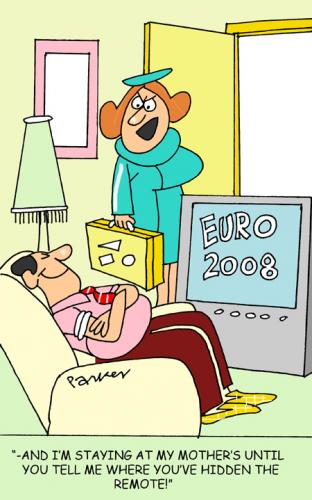Cartoon: Remote failure. (medium) by daveparker tagged euro,2008