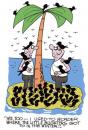 Cartoon: Winter birds. (small) by daveparker tagged desert island birds winter 