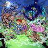 Cartoon: Horror Music (small) by Paul Cemmick tagged horror,dracula,frankenstein,werewolf,alien,music,kids,vampire,graveyard