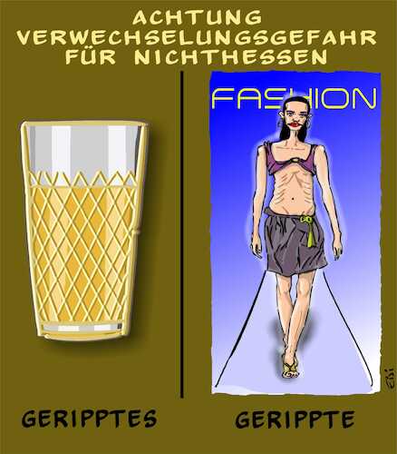 Cartoon: Schlankheitswahn (medium) by eisi tagged geripptes,geerippe,models,schlankheitswahn